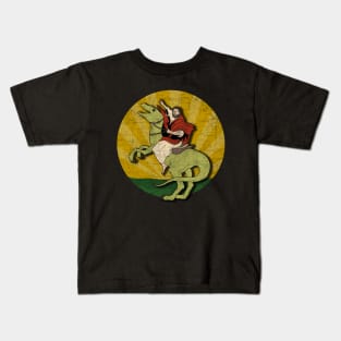 Jesus on a Raptor Kids T-Shirt